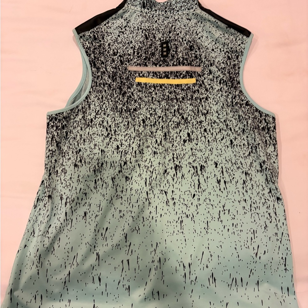 Jamie Sadock Golf Black and blueish- green Speckled Tank Top gos with Golf short